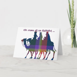 Tarjeta Los Reyes Viajan Para Ver Al Niño Jesús