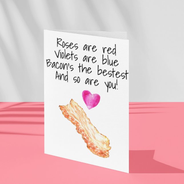 Tarjeta Los Rosas de tocino son El día de San Valentín gra (Subido por el creador)