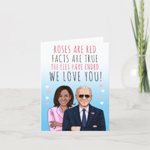 Tarjeta Los rosas son hechos rojos, es verdad San Valentín