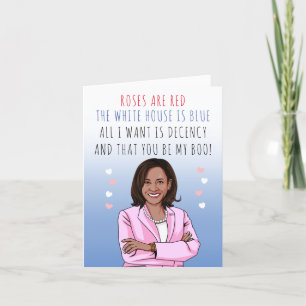 Tarjeta Los rosas son rojos La Casa Blanca es Azul San Val