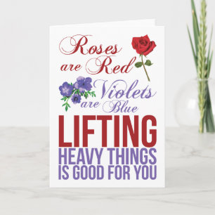 Tarjeta Los rosas Son Rojos, Las Violetas Son Azules, Las