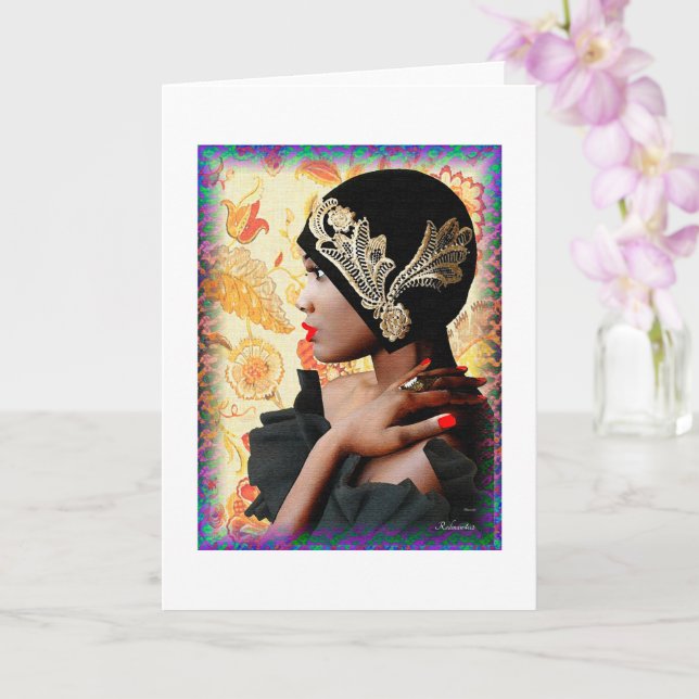 Tarjeta Los ruidosos años 20 (Orquídea)