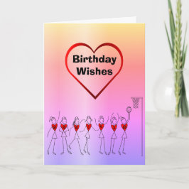 Tarjeta Los saludos de Netball son felices cumpleaños