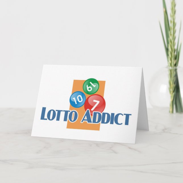Tarjeta Los saludos del adicto a la loteria (Anverso)