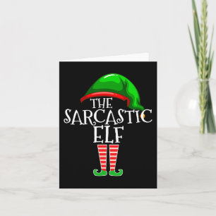 Tarjeta Los sarcásticos Navidades del grupo de coincidenci