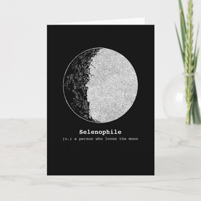 Tarjeta Los Selenófilos Aman A Los Amantes De La Luna (Anverso)