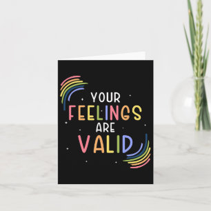 Tarjeta Los Sentimientos Son Un Asesor Válido Para La Salu