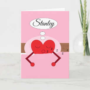 Tarjeta Los sueños del corazón matizan el rosa