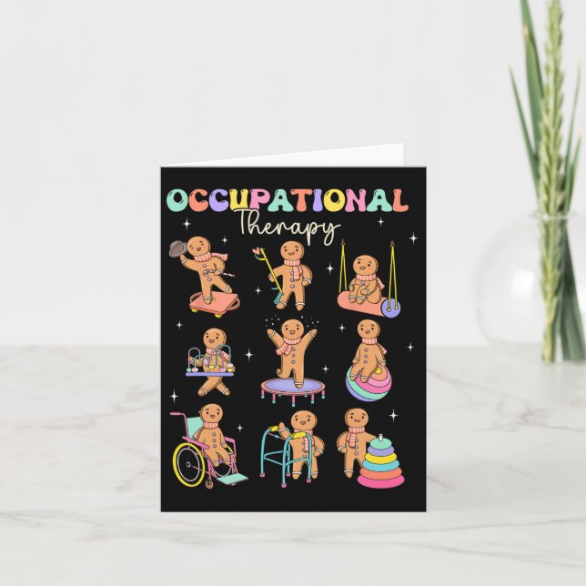 Tarjeta Los Terapistas Ocupacionales Siempre Hacen Una Bue (Anverso)