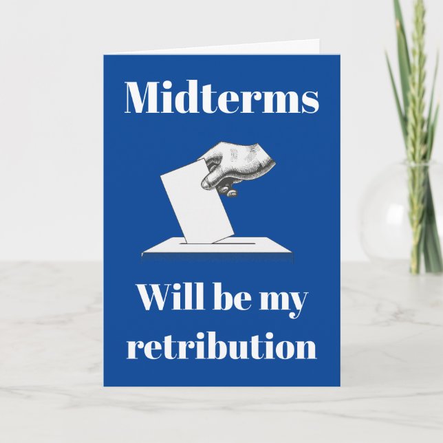 Tarjeta Los términos medios serán mi retribución (Anverso)