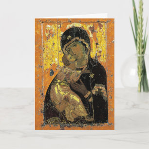 Tarjeta Los Theotokos del saludo de Pascua de Vladimir Pas