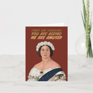 Tarjeta Los tiempos de la Reina Victoria están cambiando e