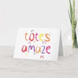 Tarjeta Los totes sorprenden enhorabuena