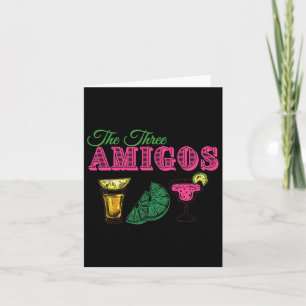 Tarjeta Los Tres Amigos Divertido Cinco De Mayo