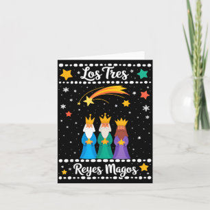 Tarjeta Los Tres Reyes Magos Navidad Latina Tres Es 