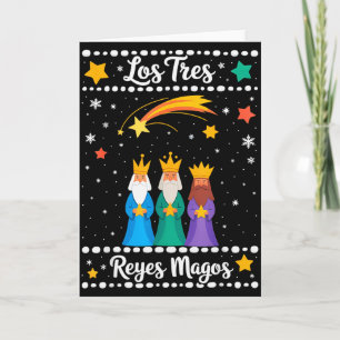 Tarjeta Los Tres Reyes Magos Navidad Latina Tres Reyes 