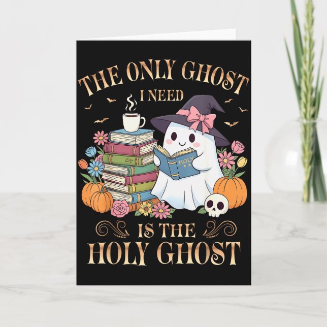 Tarjeta Los únicos fantasmas que necesito son los libros d (Anverso)