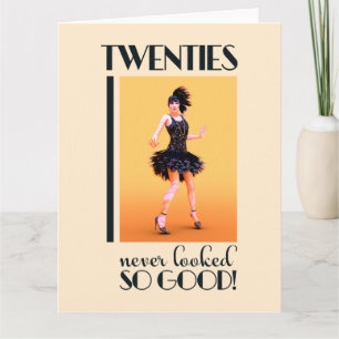 Tarjeta Los veinte nunca se vieron tan bien Vintage