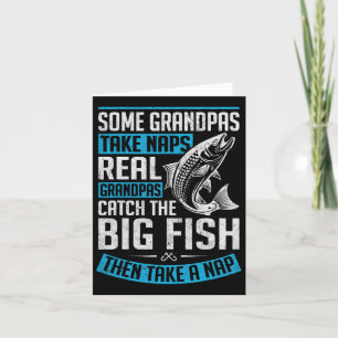 Tarjeta Los verdaderos abuelitos atrapan a los peces gordo