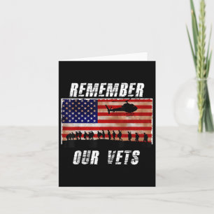 Tarjeta Los veteranos de Vietnam recuerdan a nuestros vete