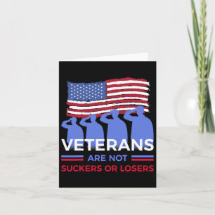 Tarjeta Los Veteranos No Son Suckeros Ni Perdedores