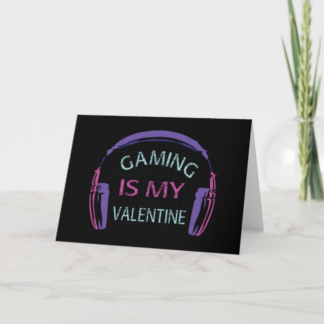 Tarjeta Los videojuegos son mi San Valentín (Anverso)