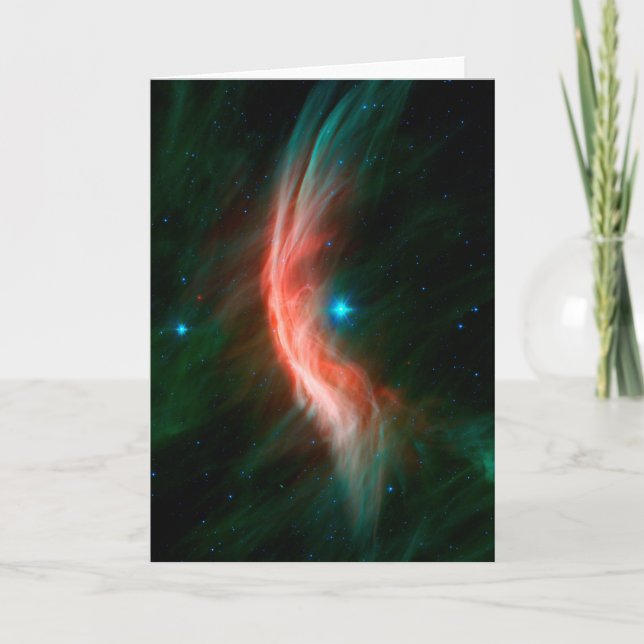 Tarjeta Los Vientos Estelares Salen De Zeta Ophiuchi. (Anverso)