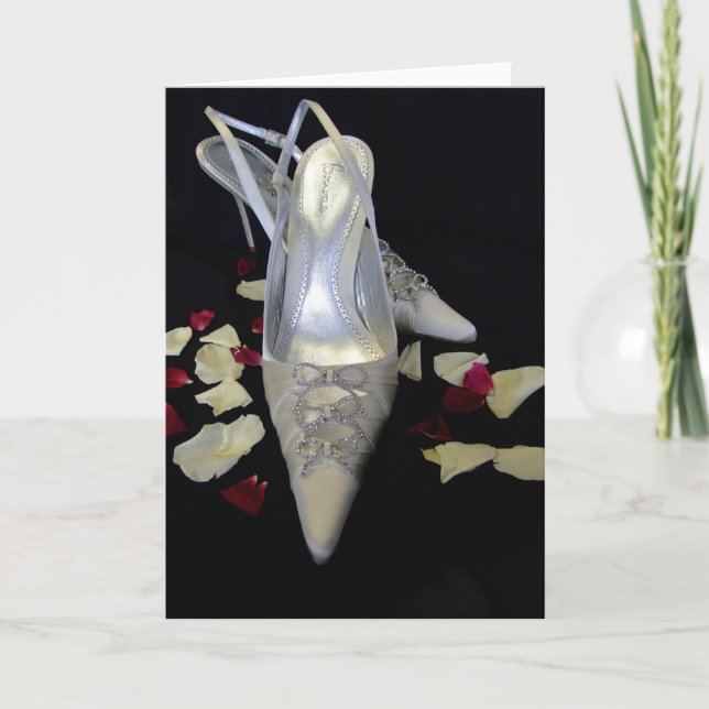 Tarjeta Los zapatos bodas (Anverso)