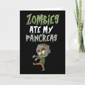 Tarjeta Los Zombies Se Comieron Mi Páncreas T1d Diabetes T