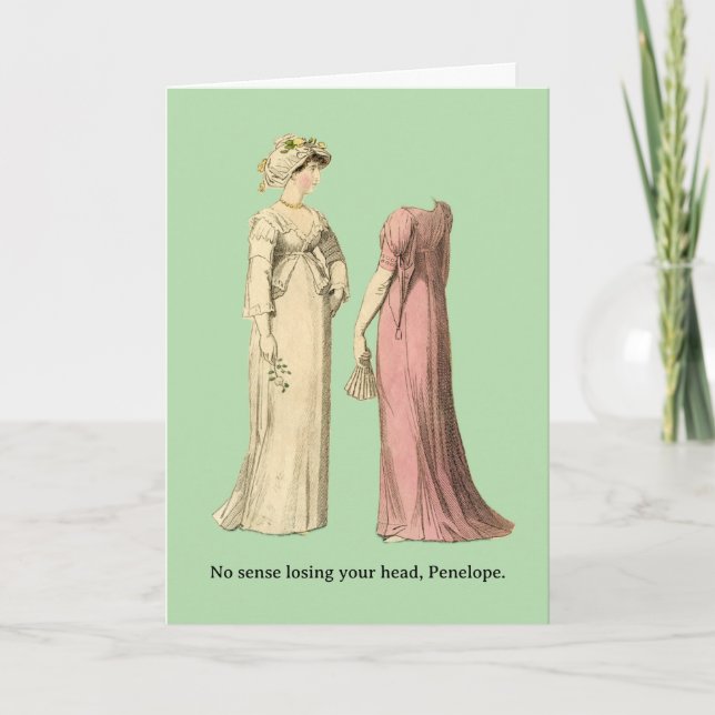 Tarjeta Losing Your Head (Anverso)