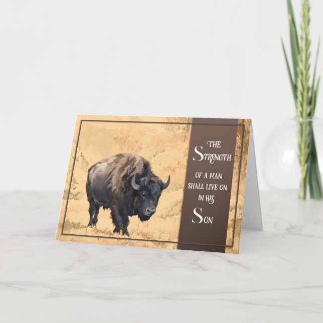 Tarjeta Loss of Father Sympathy Card (Anverso)