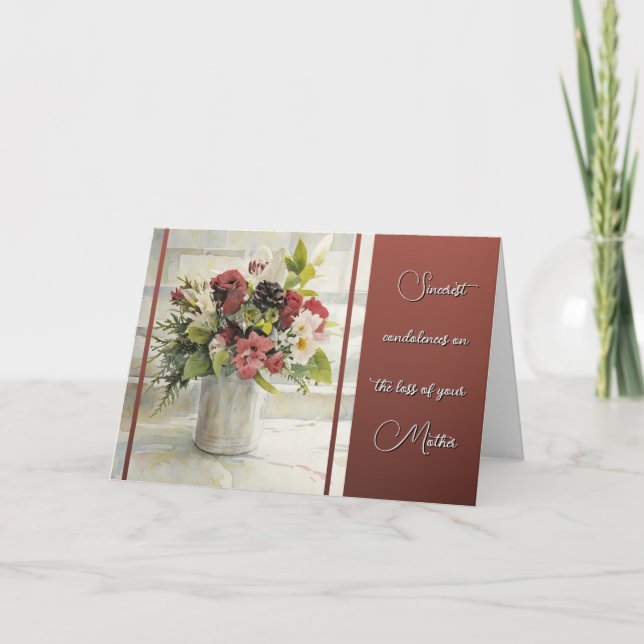 Tarjeta Loss of You Mother (Anverso)