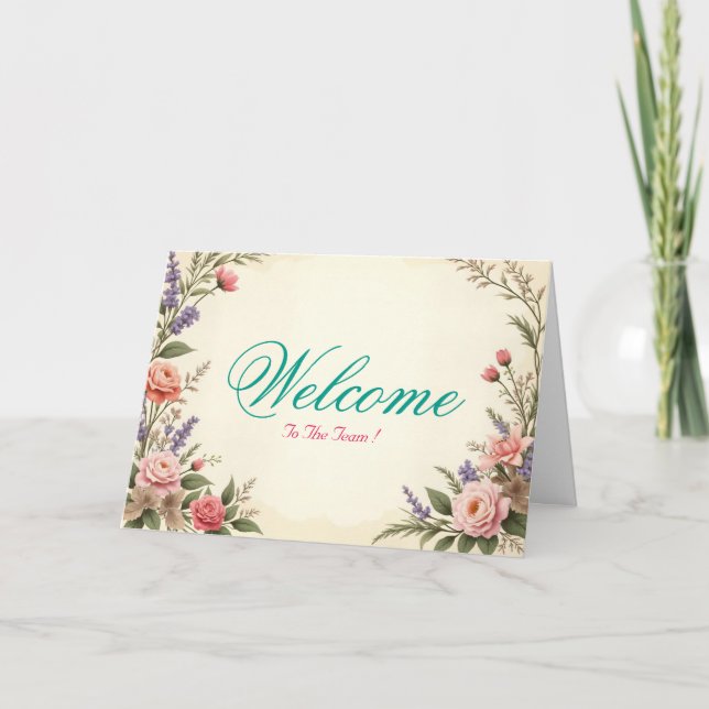 Tarjeta Loto Mínimo Blanco Bienvenida Deseos (Anverso)