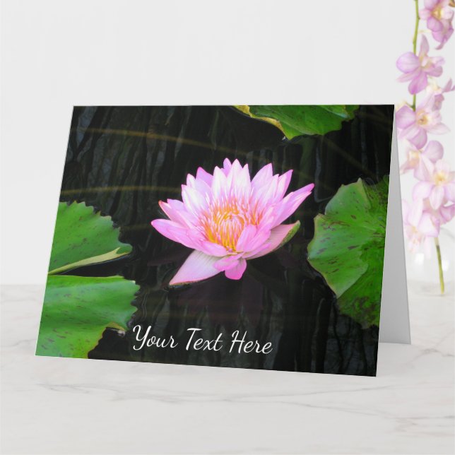Tarjeta Loto Rosa Acuática (Orquídea)