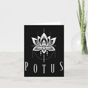 Tarjeta Lotus Y Pearls Kamala Harris Para El Presidente Es