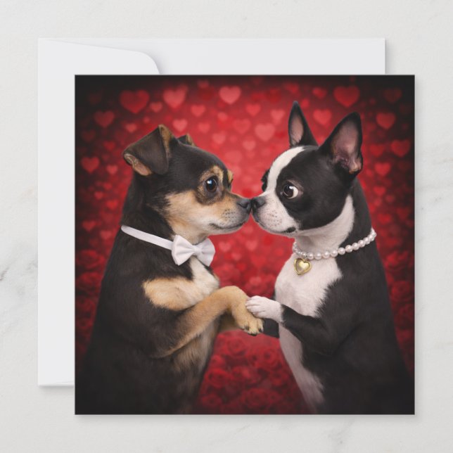 Tarjeta Louie & Luna te desean un feliz día de San Valentí (Anverso)
