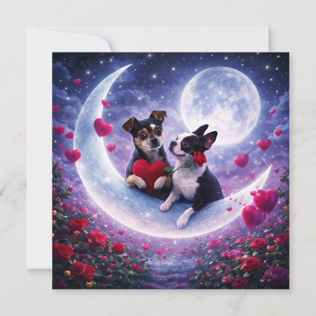 Tarjeta Louie y Luna te desean un feliz día de San Valentí (Anverso)