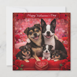 Tarjeta Louie y Luna y una familia de 5