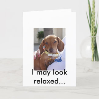 Tarjeta Louis 051, puedo parecer relajado…