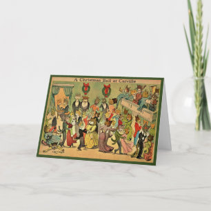 Tarjeta Louis Wain - Catville Ball Chirstmas