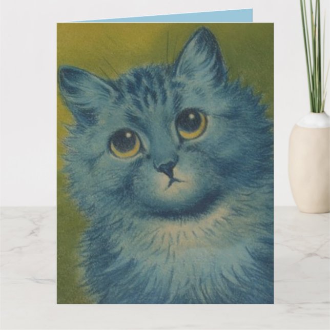 TARJETA LOUIS WAIN CUTE CAT BREETDAY BREETING (Anverso)