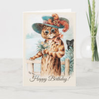 Louis Wain Flowers por la duquesa Cumpleaños CC100