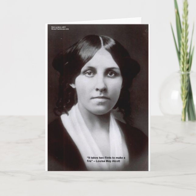 Tarjeta Louisa May Alcott 2 Flints Love Cards & Gift (Anverso)