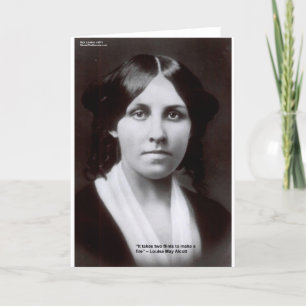 Tarjeta Louisa May Alcott 2 Flints Love Cards & Gift