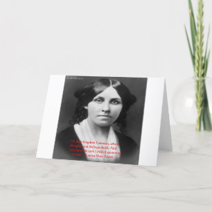 Tarjeta Louisa May Alcott "Pequeño Reino" Saludo