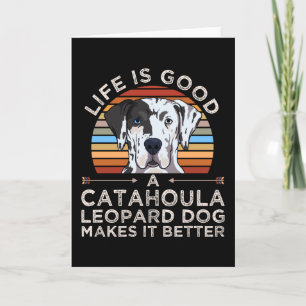 Tarjeta Louisiana Catahoula Leopard Dog Gift