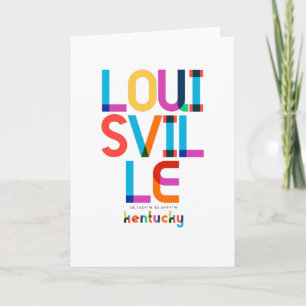 Tarjeta Louisville Kentucky de mediados de siglo, Arte Pop