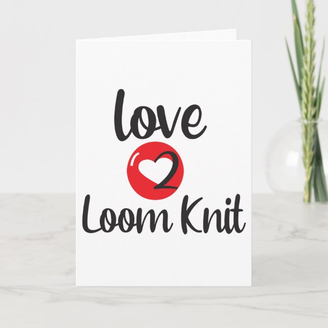 Tarjeta Love 2 Loom Knit (Anverso)