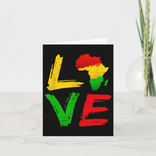 Tarjeta Love Africa Black History Month African American J