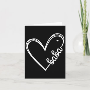 Tarjeta Love Baba Heart Men Fathers Day Birday